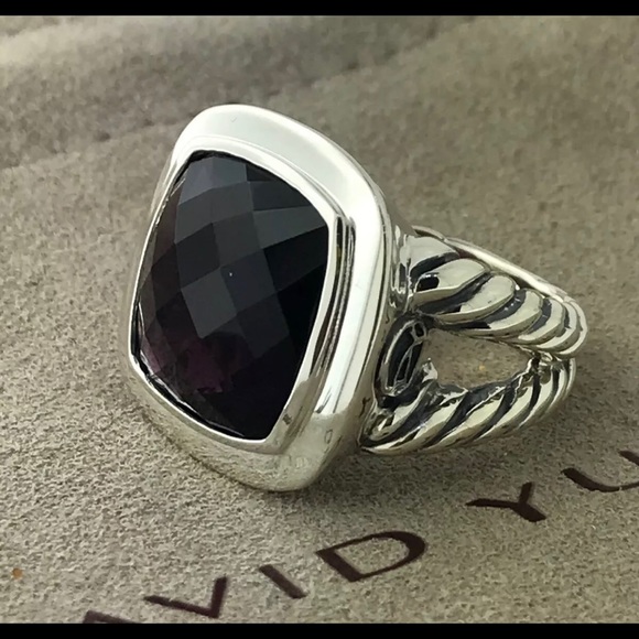 David Yurman Jewelry - David Yurman Amethyst Albion Sterling Silver Ring